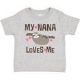 thumbnail image 3 of Inktastic My Nana Loves Me Sloth Girls Toddler T-Shirt, 3 of 5