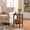Black Walnut, variant on LEDREM 2-Tier Round Side Table with Rattan-Look Shelf, Boho Nightstand for Small Spaces, Living Room and Bedroom, Oak Beige
