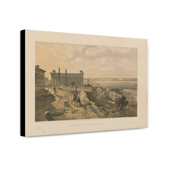 Canvas Print: Church Of St. Peter & St. Paul, 1856