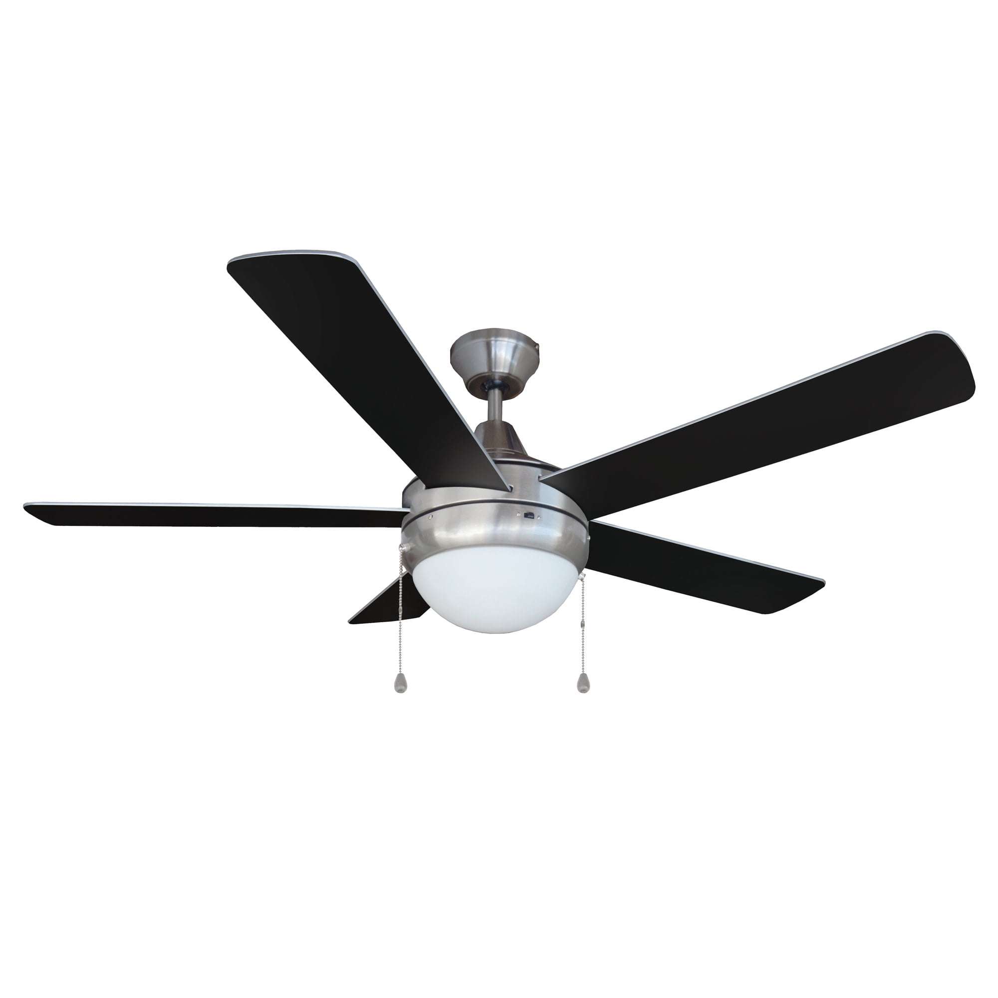 Design House Sadie LED Indoor Ceiling Fan in Brushed Nickel 52-inches