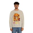 thumbnail image 4 of Playful Lion Cub Fall (Unisex) Heavy Blend™ Crewneck Sweatshirt, 4 of 5