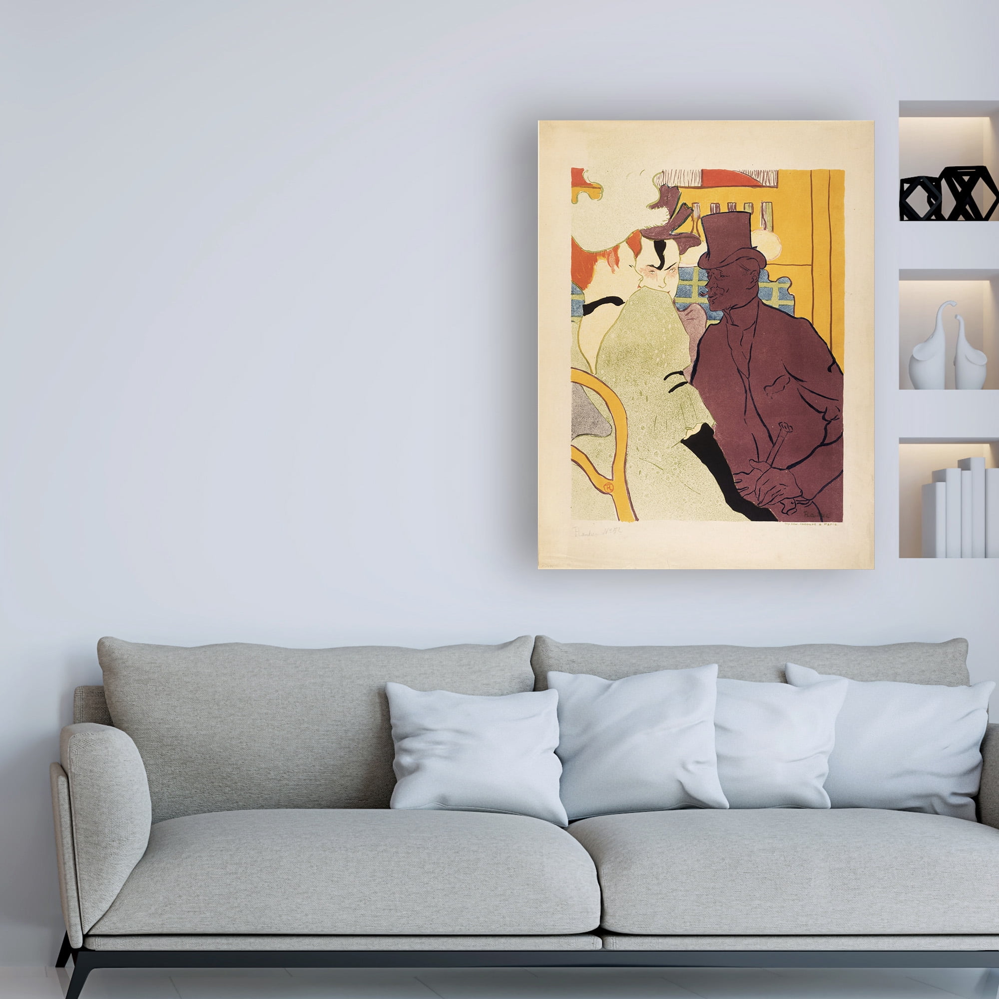 Trademark Fine Art 'An Englishman at the Moulin Rouge' Canvas Art by Toulouse-Lautrec