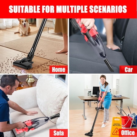 120W Cordless Vacuum Cleaner Compatible with Milwaukee 18V Battery (No Battery), Handheld Vacuum for Home, Boat, Workshop, Car, Pet Hair, Furniture, Tool Only