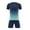 Dark Blue, variant on ZACPNCV Boys Soccer Jersey and Short Sets Quick Dry Sports Training Uniform Knit Dark Blue 14-16 Years