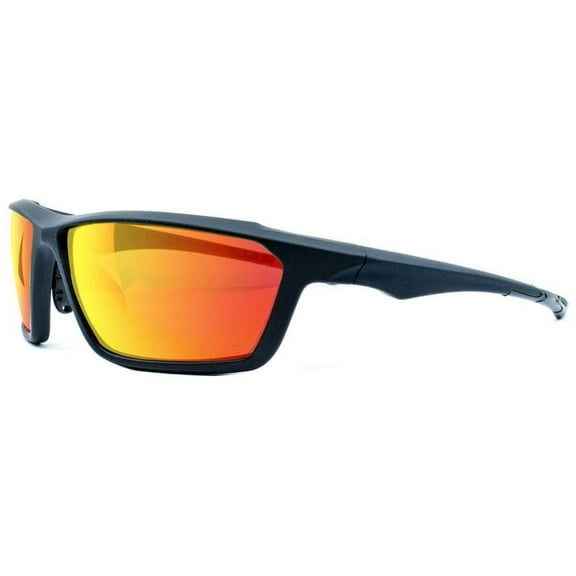Raze Eyewear Prime Sport Sunglasses Sun Protection Orange Mirrored (Black HD)