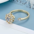 thumbnail image 4 of Fiudx Anillo de Diamantes, Elegante Diseño Giratorio, Joyería de Aleación Ajustable, Perfecto para Viajes, Bodas U Ocasiones Especiales, Regalo Ideal para Mujeres, Impresionante Accesorio de Moda., 4 of 5
