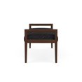 thumbnail image 3 of Pemberly Row Waiting Reception 2 Seat Bench Wood Frame in Gray, 3 of 5