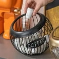 thumbnail image 3 of Coffee Pod Holder, Large Capacity  Holder Iron Coffee Pod Organizer Sturdy Coffee Station Organizer Versatile Coffee Capsule Storage Basket for Coffee Bar Counter Desktop, 3 of 7