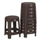 thumbnail image 1 of Kit 6 Bancos de Plástico La Ardilla  para exterior e Interior (Chocolate), 1 of 4
