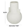 thumbnail image 4 of CosmoLiving by Cosmopolitan 11" Handmade White Ceramic Vase, 4 of 9