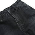 thumbnail image 5 of KIDSCOOL SPACE Big Girls' Wide-leg Jeans, Elastic Band Inside Big Patchwork Flared Denim Pants,Black,11-12 Years, 5 of 6