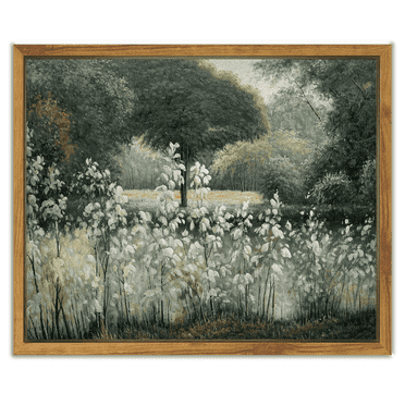 Drsoum Canvas Vintage Classical Oil Painting Rural Farmhouse Room Decor for Laundry Room-8x10in Framed