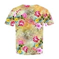 thumbnail image 6 of Patlollav Womens Plus Size Shirts Elegant Floral Print Tunic Tops Summer Crewneck Short Sleeve Tshirts 2024 Oversize Tee Shirts, 6 of 6