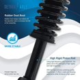 thumbnail image 3 of Detroit Axle - 4pc RWD Front End Suspension Kit for 05-10 Chrysler 300, 05-08 Dodge Magnum 06-10 Charger, 2 Lower Control Arms w/Ball Joint 2 Struts & Coil Spring 2007 2009 Replacement, 3 of 6