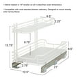 thumbnail image 2 of Household Essentials Glidez Powder-Coated Steel Pull-Out/Slide-Out Basket Storage Organizer for Under Sink or Under Cabinet Use - 2-Tier Design - Fits Standard Size Cabinet or Shelf, White, 2 of 10