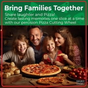 Mindful Design Pizza Cutter Wheel - Dishwasher Safe with Blade Cover - Green