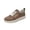Brown, variant on Willtoo Womens Platform Casual Sneakers Lace Up Side Zipper Low Top Walking Shoes Lightweight Round Toe Fashion Comfort Skate Shoes