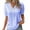 Light Blue-01, variant on Mittory Women's Puff Sleeve Tops Lace V Neck Hollow Short Sleeve Solid Tops Shirt Blouse