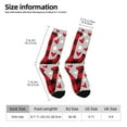 thumbnail image 2 of Honeii Buffalo Plaid Love And Gnome Print Adult Socks,Crew Socks,Casual Calf Socks,Daily Wear Socks for Men & Women, Perfect for Sports, Casual and Everyday Use, 2 of 6