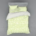 thumbnail image 2 of Ambesonne Nature Bedding Set 3 Pcs, Green Leaves Branches, Twin, Green Ecru, 2 of 3