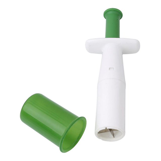 Rebanadora de uvas Comida para bebés asistida Trituradora de frutas y verduras Rebanadora de tomates cherry Herramienta creativa multifuncional (2 piezas, verde)