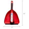 Great Value Dust Broom & Pan, Red