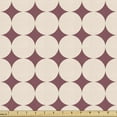 thumbnail image 1 of Abstract Fabric by the Yard Upholstery, Simplistic Composition of Circles Touching Continued Modern Dots, Decorative Fabric for DIY and Home Accents, Dried Rose and Champagne by Ambesonne, 1 of 5