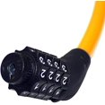 thumbnail image 5 of Candado de seguridad para bicicleta Sanwo, candado de cable con combinación reiniciable de 4 dígitos para bicicleta, 2 pies x 1/2 pulgada (naranja), 5 of 5