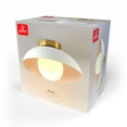 thumbnail image 3 of 1-Light Matte White Flush Mount Ceiling Light with White Opal Glass Shade, 3 of 9