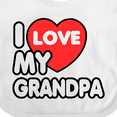 thumbnail image 4 of Inktastic I Love My Grandpa Boys or Girls Baby Bib, 4 of 4