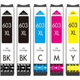 thumbnail image 1 of Cartucho 603XL compatible con cartuchos de tinta Epson 603 603 XL, para Expression Home XP-2100 XP-2105 XP-3100 XP-3105 XP-3150 XP-4100 XP-4105, Workforce WF-2810 WF-2830 WF-2835 WF-2850, 1 of 1