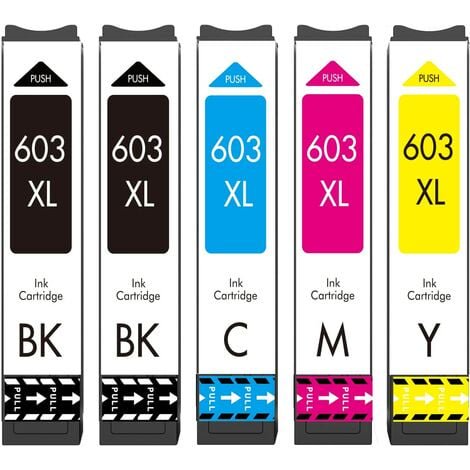 Cartucho 603XL compatible con cartuchos de tinta Epson 603 603 XL, para Expression Home XP-2100 XP-2105 XP-3100 XP-3105 XP-3150 XP-4100 XP-4105, Workforce WF-2810 WF-2830 WF-2835 WF-2850