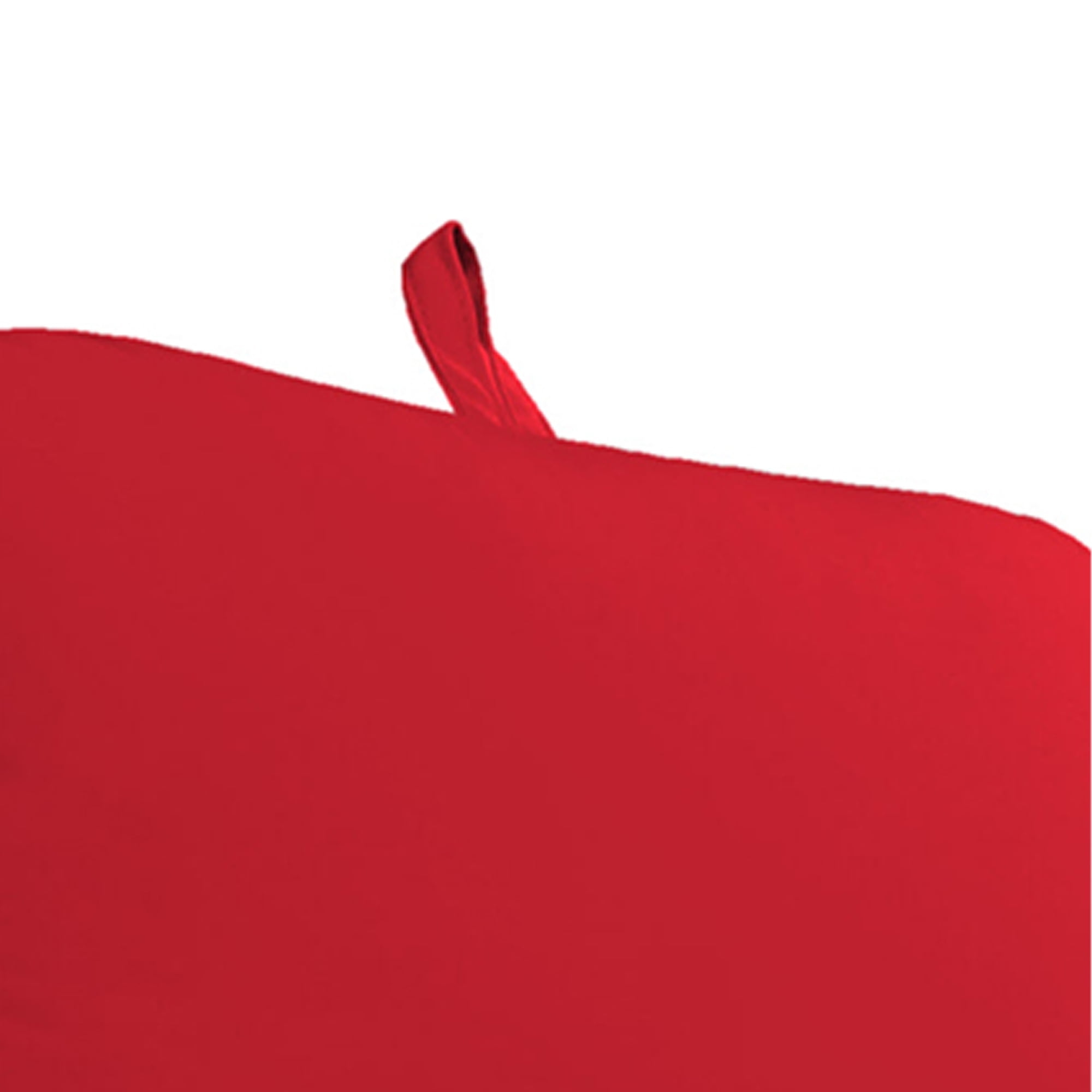 Jordan Manufacturing Sunbrella 74" x 22" Canvas Jockey Red Solid Rectangular Outdoor Chaise Lounge Cushion with Ties and Hanger Loop