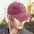 thumbnail image 1 of TIMIFIS Cotton Cap, Washed Baseball of Mexico Printed Baseball Tongue Adjustable Baseball Washable Home Decor, 1 of 6