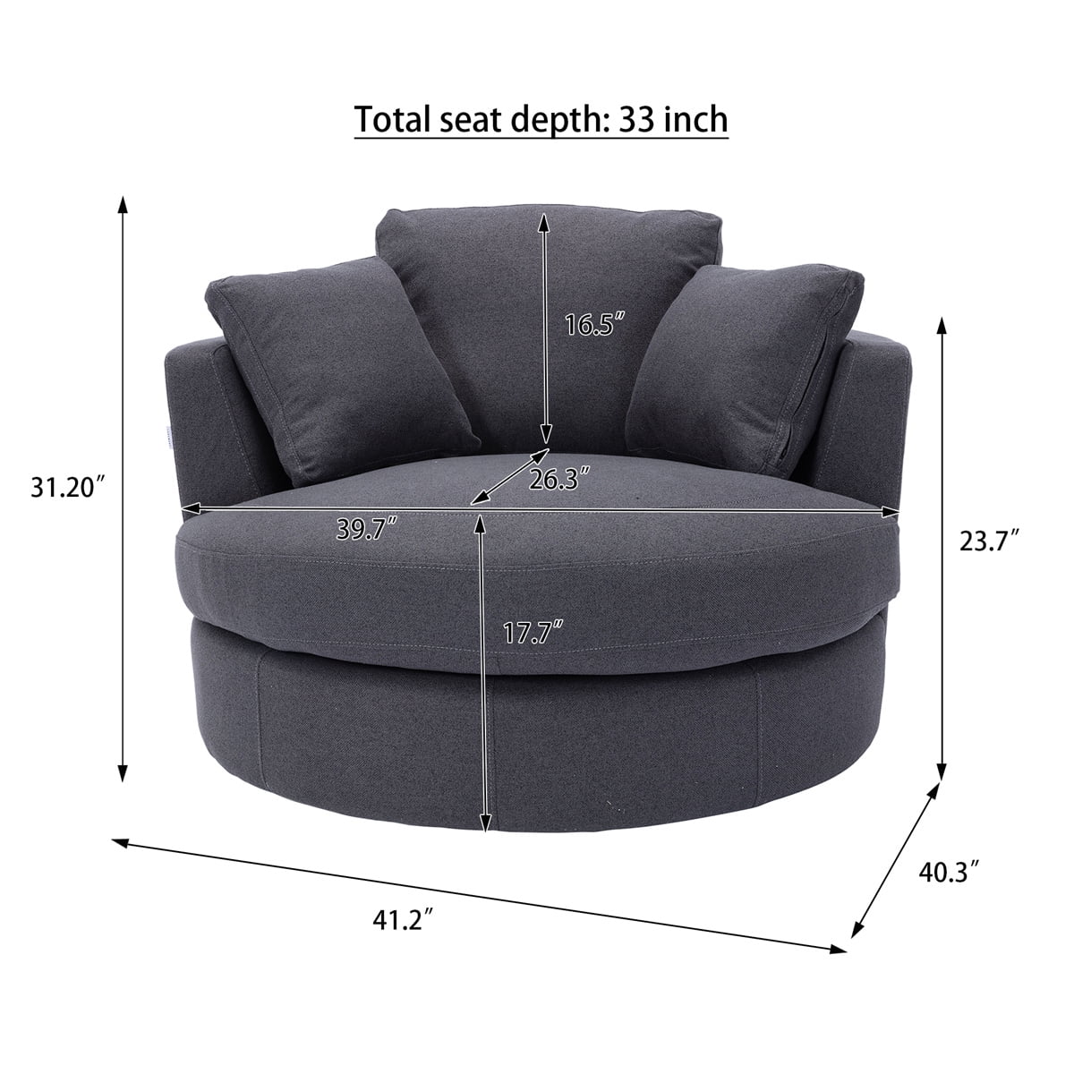 Thomasville round chair outlet