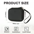 thumbnail image 2 of Uxcell Label Maker Case for D30 D35 M02 Label Maker Machine, 2 Pcs EVA Travel Label Printer Case for Sticker Storage Holder Tape Paper Roll, Black, 2 of 7
