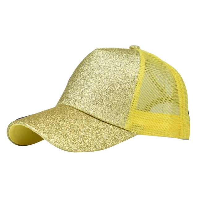 PENGXIANG Femmes Été Anti UV Mesh Chapeau de Queue de Cheval Réglable Sport de Plein Air Casquette de Baseball