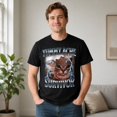 thumbnail image 2 of Tummy Ache Survivor Funny Cat Graphic T-Shirt, Unisex Classic Fit, 2 of 9