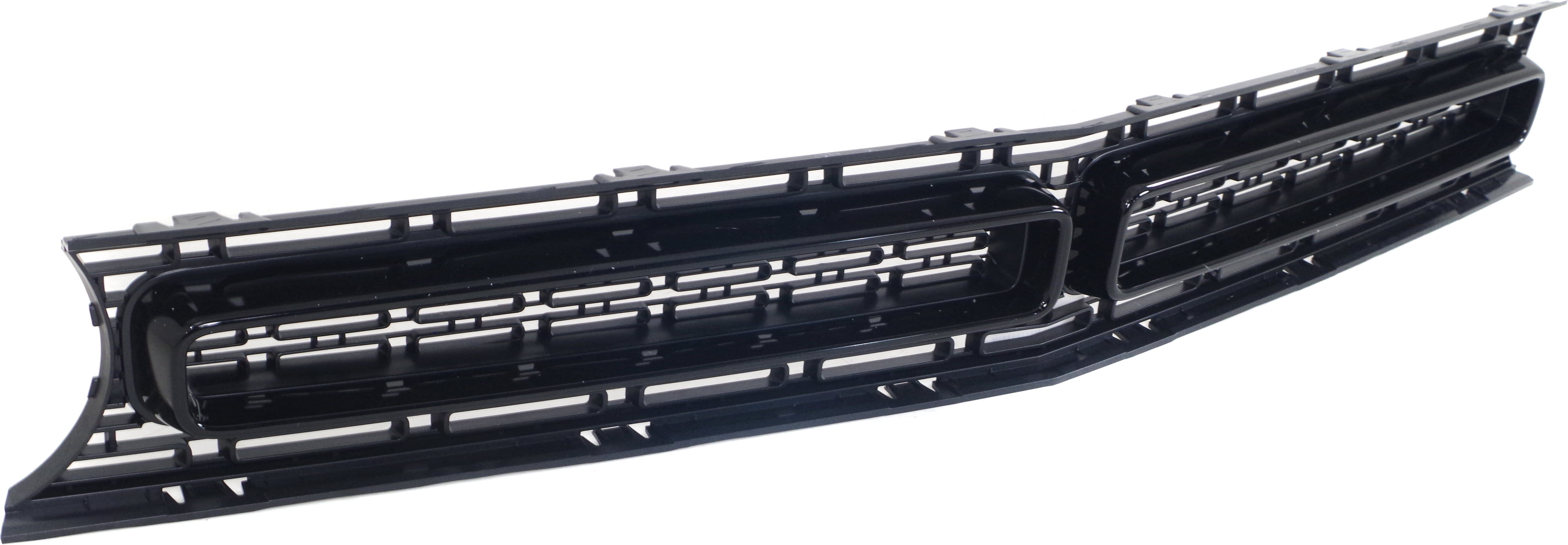 Grille Assembly Compatible With 2015-2020 Dodge Challenger Textured Black Shell and Insert