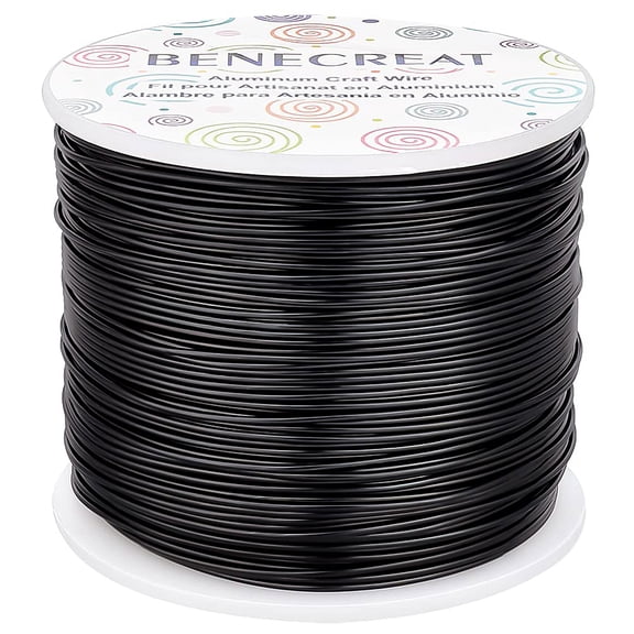 18 Gauge Aluminum Wire 492FT Anodized Black Bendable Craft Wire for Beading Jewelry Craft Making Plant Gardening Sculpting Model MakingDIY