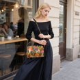 thumbnail image 5 of FORMRS Women Crossbody Purse with Chain Strap Vegan Leather Shoulder Handbag, Vibrant Mushroom, 5 of 7