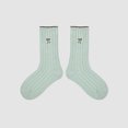 thumbnail image 3 of Babaley Kids Socks Girls Bow Print Soft Comfortable Breathable Stretchy Mid Calf Socks Daily Casual Summer Socks, 3 of 4