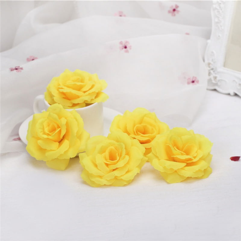 Details about   20pcs Artificial Flower Heads Big Rose 70mm Wedding Party Bridal Decor FBHS8 