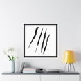 thumbnail image 4 of Effete Feline Claw Marks Scratch Framed Posters, 4 of 4