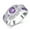 Purple, variant on Purple Diamond Ring Heart Shaped Alloy Jewelry For Women With Purple Pink Gemstones Sizes 6 7 8 9 10 Europe US