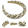 thumbnail image 3 of 1 Pc Elegant Foam Raffia Straw Headband for Women for Girls 5.91"x1.18" Black, 3 of 6