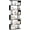 Black, variant on Kuublock Bookshelf S-Shaped Geometric 4-Tier Narrow Freestanding Decorative Storage, Black