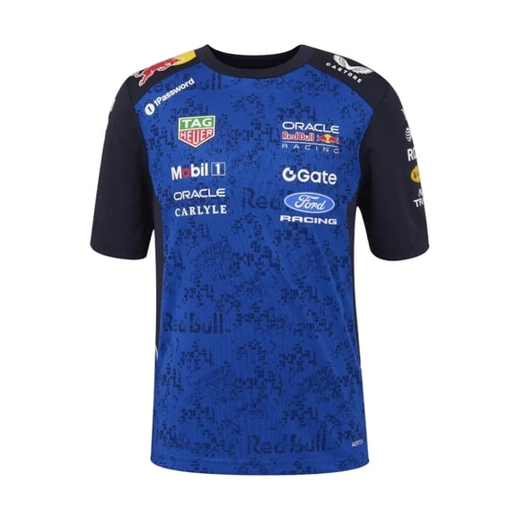 Red Bull Racing F1 Kid's 2026 Team T-Shirt - Youth Blue/Navy