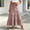 Pink, variant on Qulqfy Womens Summer Maxi Pleated Long Skirts Flowy Boho Ruffle Drawstring High Waisted Black Skirt L