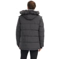 thumbnail image 4 of Wantdo Men's Recycled Puffer Jacket Insulated Winter Coat Quilted Winter Jacket with Removable Hood Dark Gray XL, 4 of 11